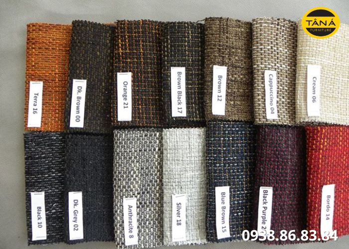 Vật liệu nội thất phổ biến hiện nay 6 Vải bọc sofa