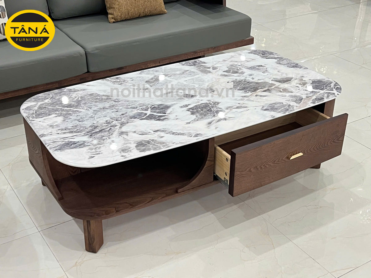 Bàn Trà Sofa Mặt Đá BT-1013 Phong Cách Hiện Đại 3 mau ban tra sofa mat da co ngan keo bt 1013
