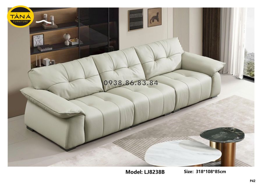 SOFA DA BÒ NHẬP KHẨU TP-LJ8238B PHONG CÁCH SANG TRỌNG 1 lj8238b