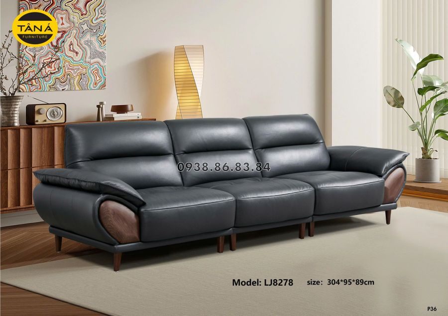 SOFA DA BÒ NHẬP KHẨU TP-LJ8278 PHONG CÁCH HIỆN ĐẠI 1 lj8278