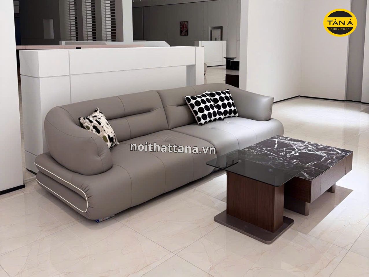 Sofa Da Sinh Thái Hiện Đại Nhập Khẩu AT-2806 1 2806