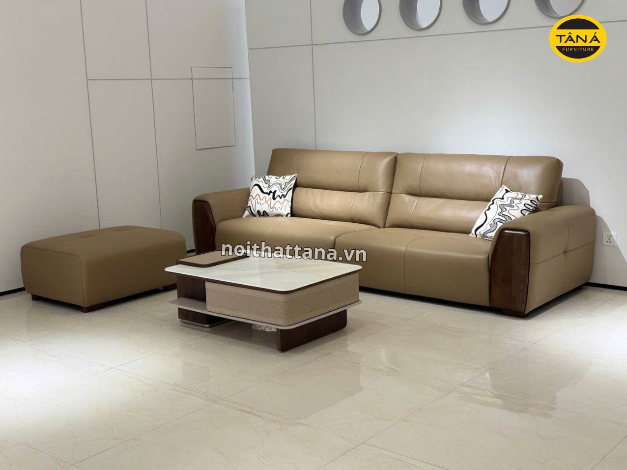 Sofa Da Sinh Thái Hiện Đại Nhập Khẩu AT-6133 1 6133