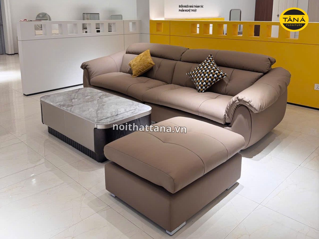 Sofa Da Sinh Thái Hiện Đại Nhập Khẩu AT-2805 1 at 2805