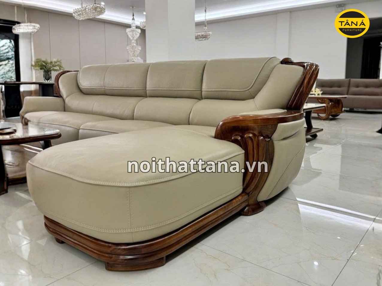 SOFA DA BÒ GỖ MUN AT-H66 NHẬP KHẨU 4 goc canh sofa at h66