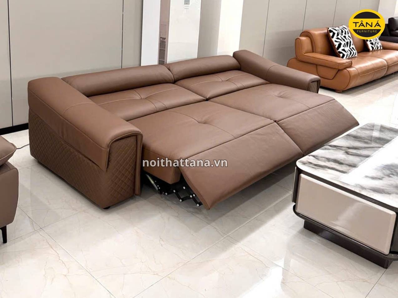 SOFA GIƯỜNG CHỈNH ĐIỆN AT-2658 2 sofa da sinh thai at 2658